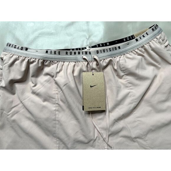 Nike Men XL Dry ADV Run Division 4" Brief-Lined Running Shorts Stone DV9291-292 - Picture 9 of 12